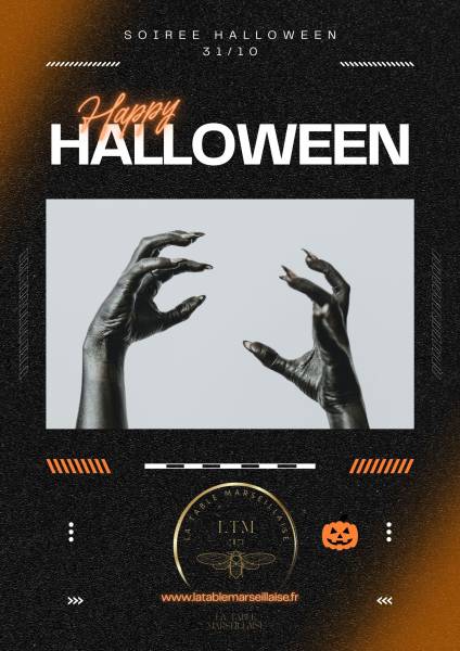 soirée halloween au restaurant La Table Marseillaise dans le 4eme arrondissement de Marseille
